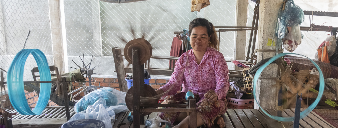 Koh Oknha Tey - Silk Making