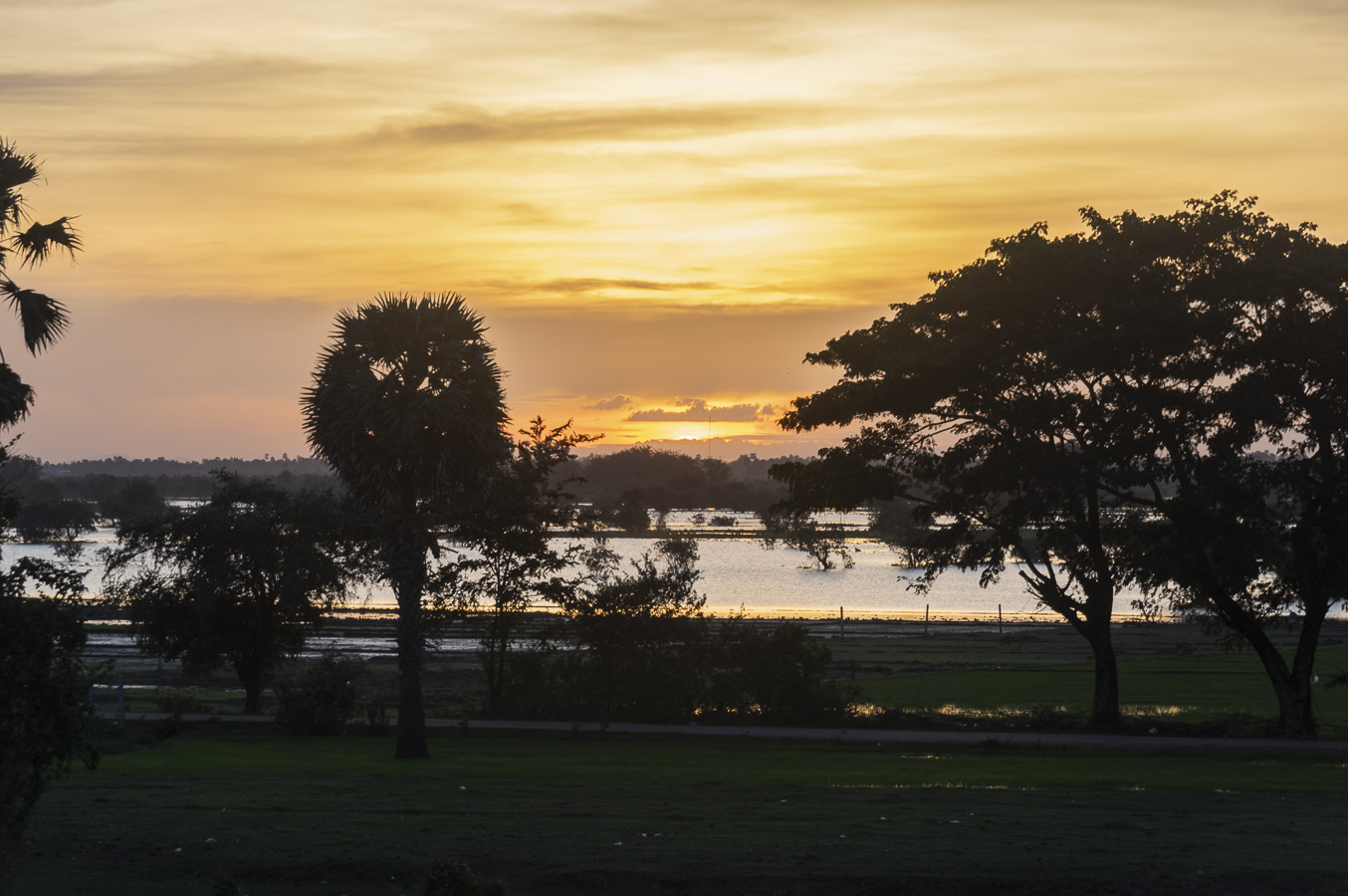 Sunset over the Mekong