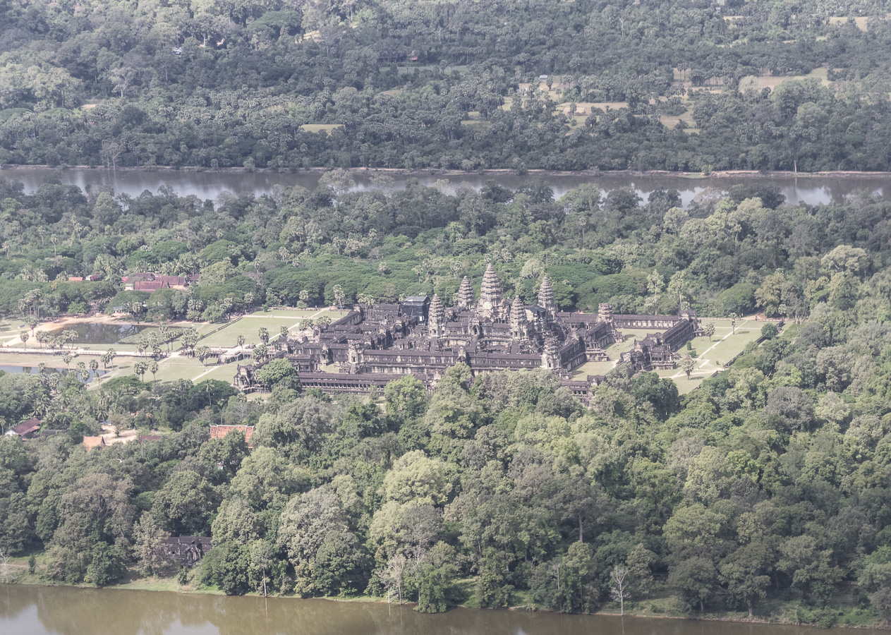 Aerial view of the Angkor Wat Complex