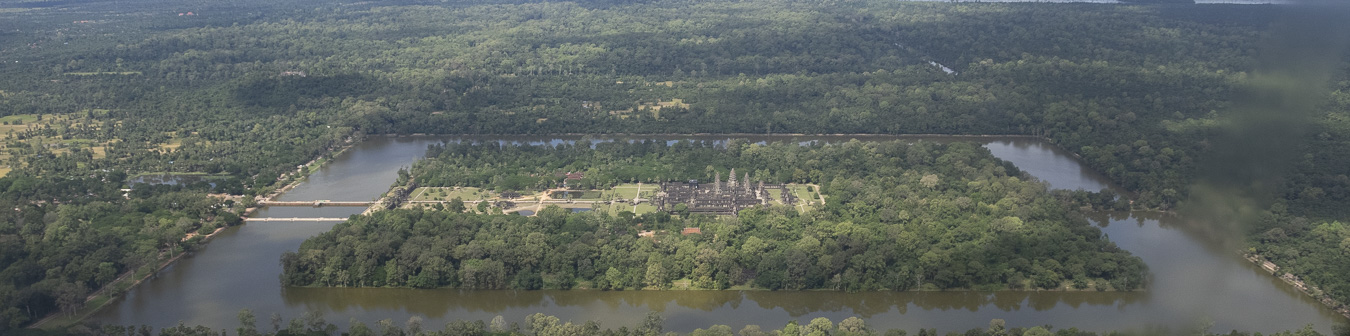 Aerial view of the Angkor Wat Complex