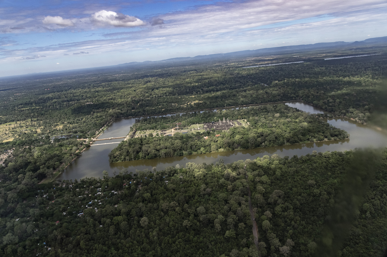 Aerial view of the Angkor Wat Complex