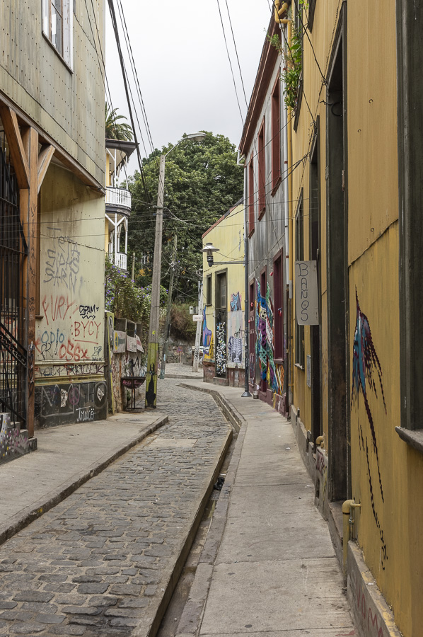 Traditional Narrow Street - Valparaiso