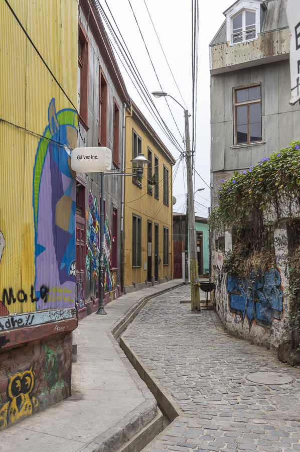 Traditional Narrow Street - Valparaiso