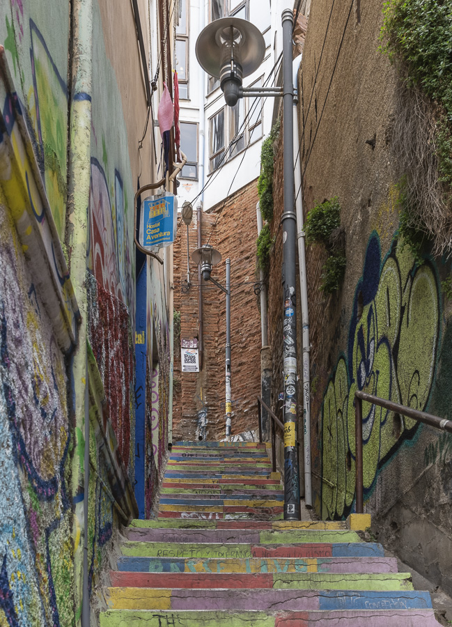 Traditional Narrow Street - Valparaiso