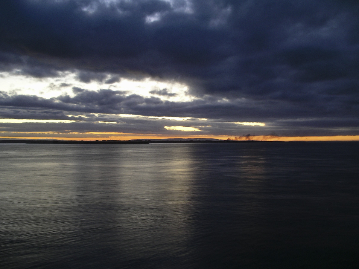 Sunset over the Chilean Pacific Coast