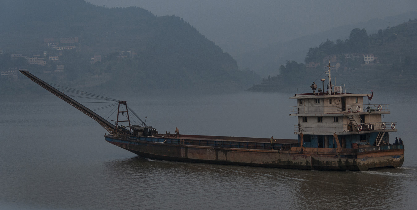 Barge on  the Yangtse