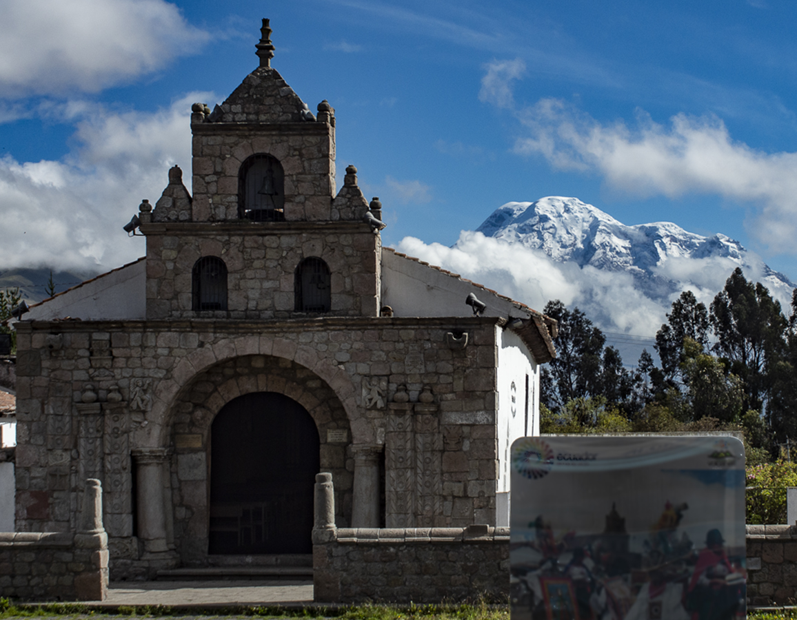 Balbanera Church - the shadow of Chimborazo
