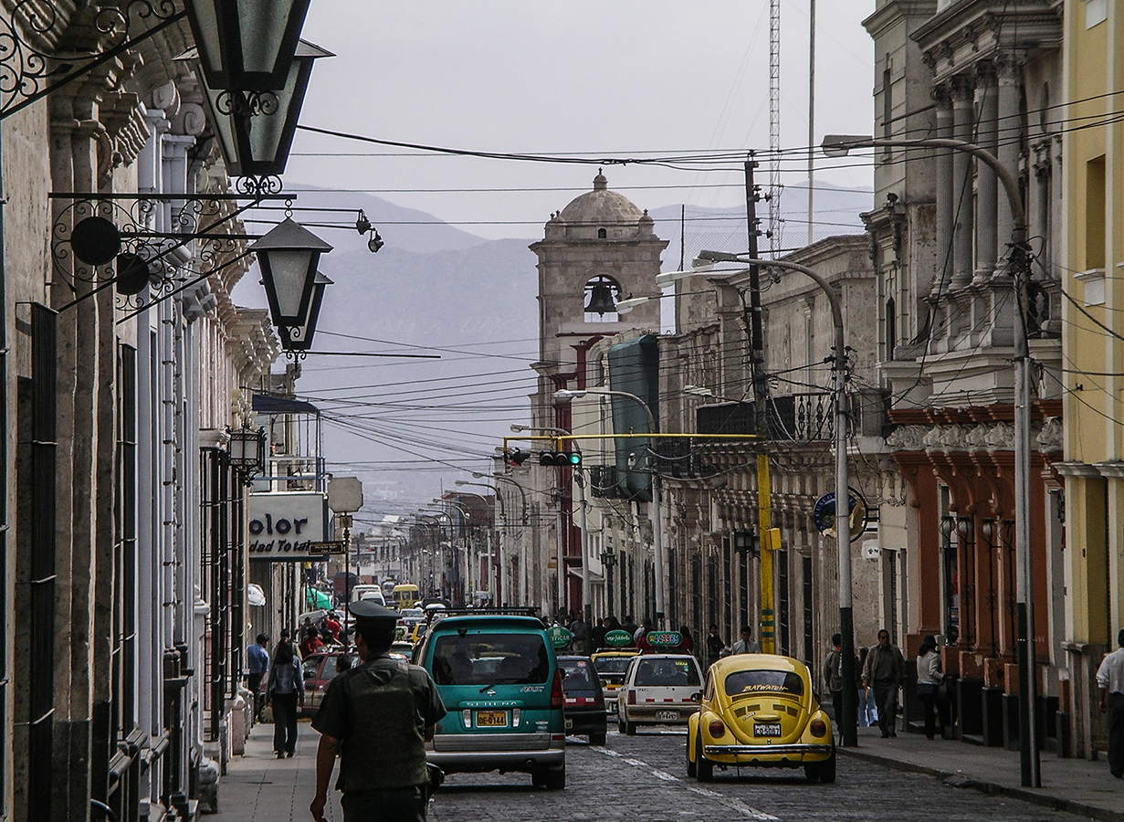 Busy Street in Arequipa