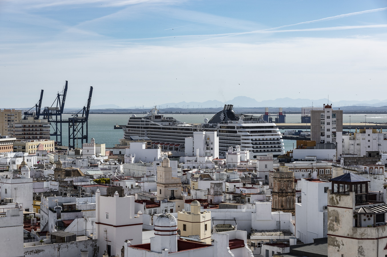 View over Cádiz from the Torre Mirador