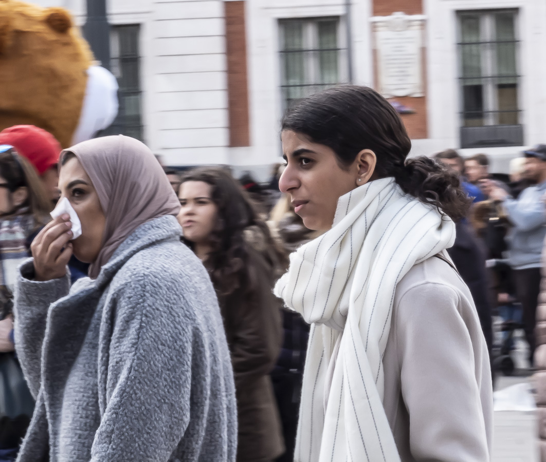 Madrileños Enjoying the Puerto del Sol